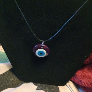 Chic Purple Evil Eye Necklace